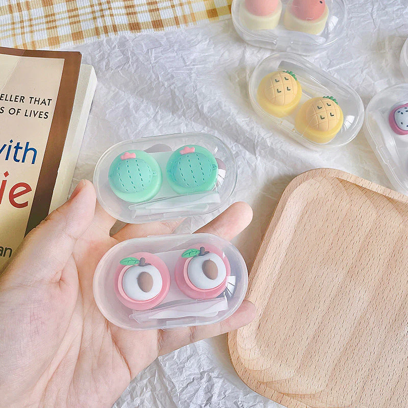 Cute Fruit Colored Contact Lens Case - Roseibase