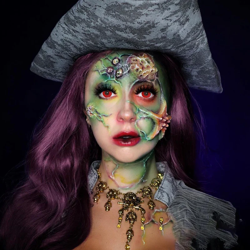 Halloween SpiderWeb Black Colored Contact Lenses - Roseibase