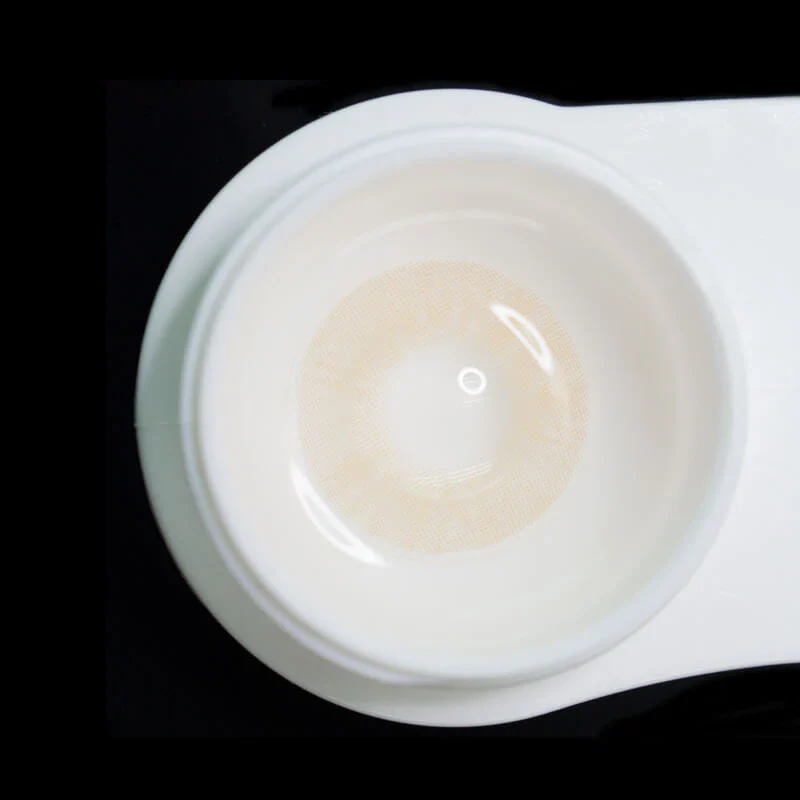 Lemon  Cat Eye Khaki Colored Contact Lenses - Roseibase