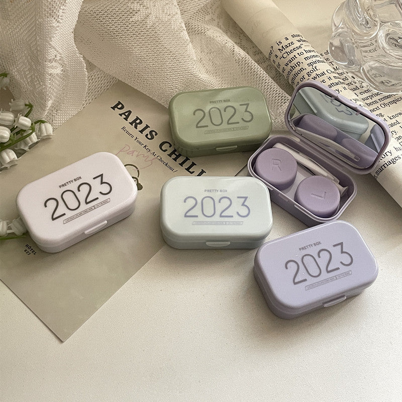 INS Fresh Literature Colored Contact Lens Case - Roseibase