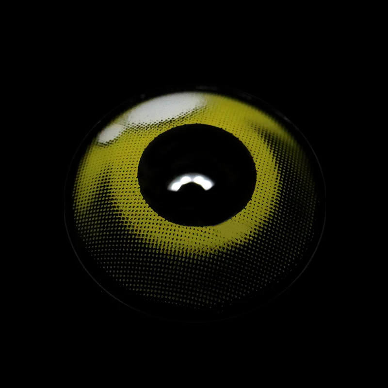 Cosplay Agate Yellow Colored Contact Lenses - Roseibase