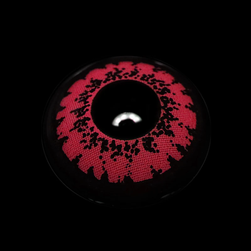 Cosplay Queen Red Prescription Colored Contact Lenses - Roseibase
