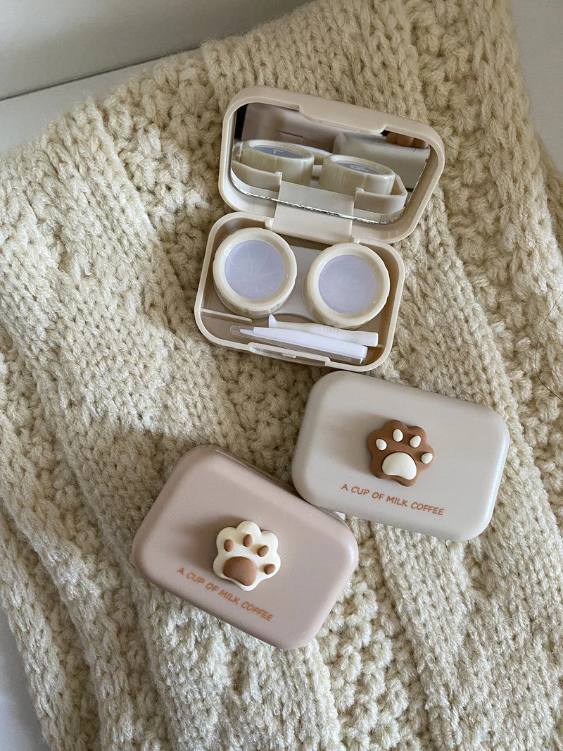 Milktea Colored Contact Lens Case - Roseibase
