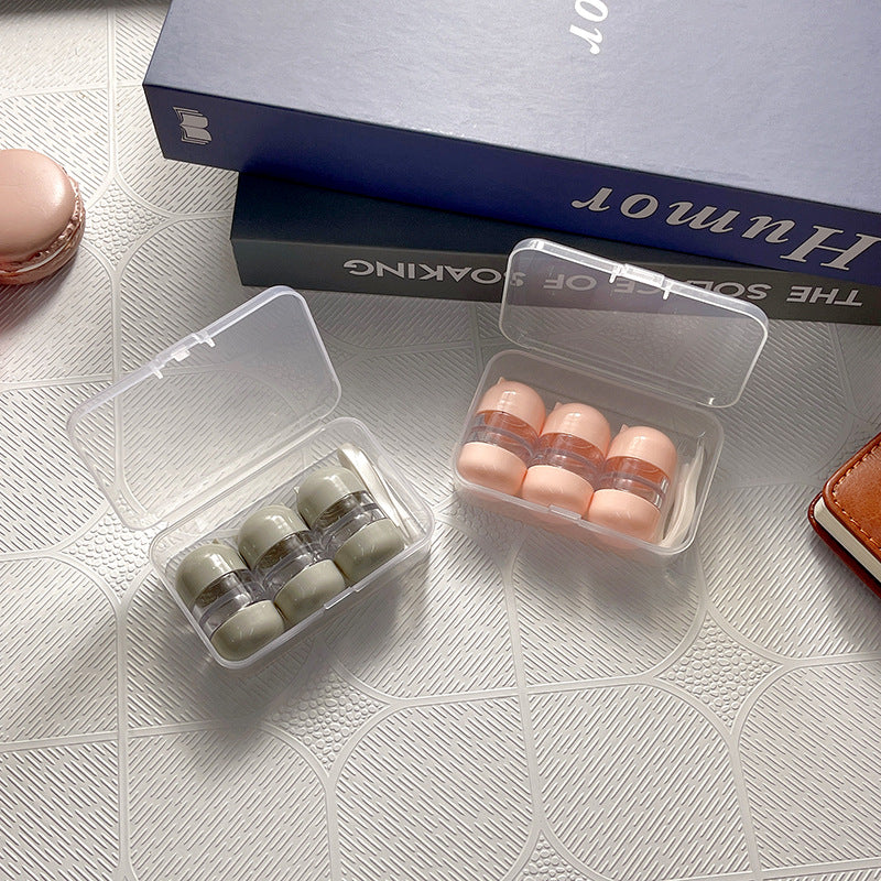 3 Pairs Colored Contact Lens Case - Roseibase
