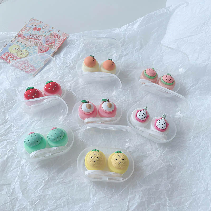 Cute Fruit Colored Contact Lens Case - Roseibase