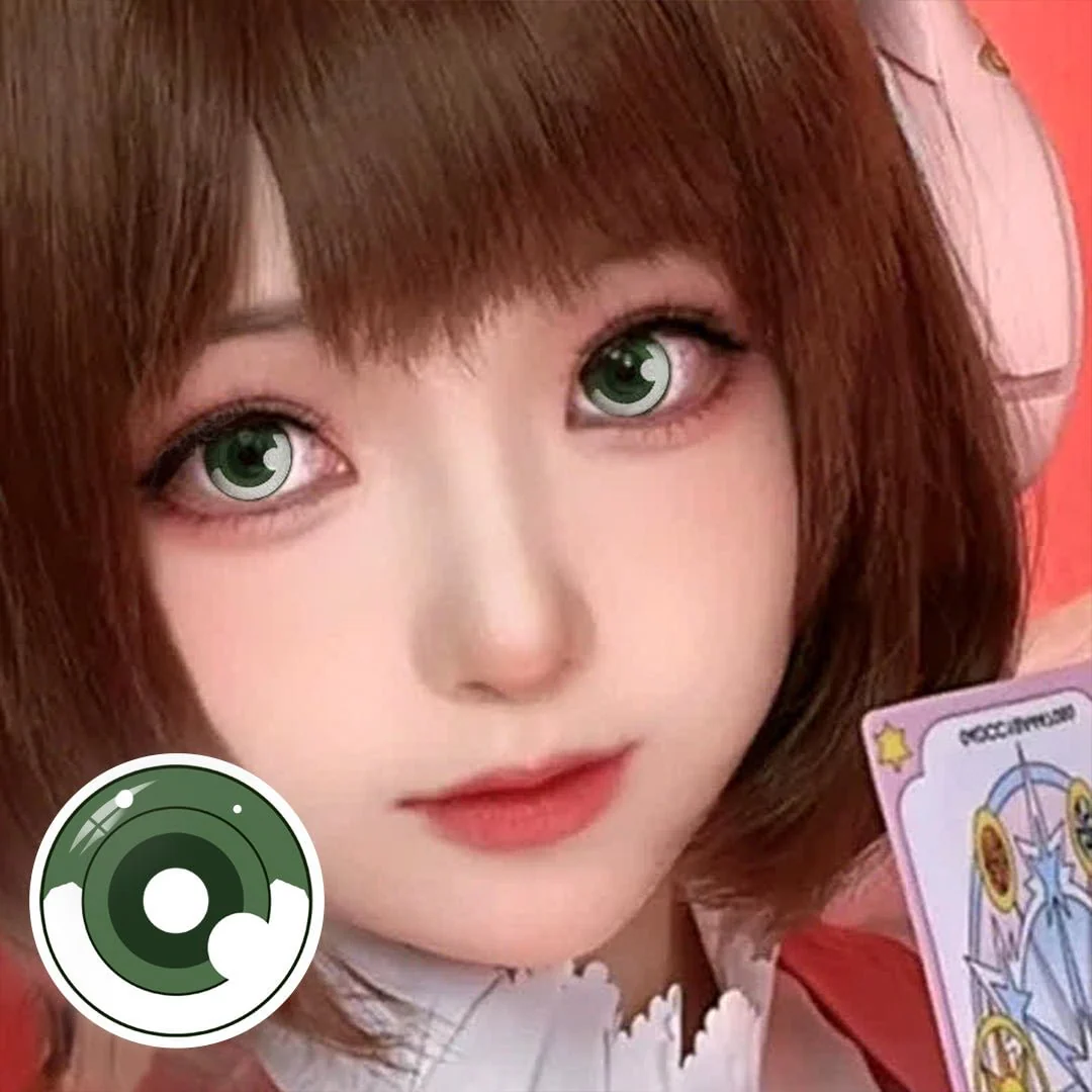 Cosplay Demon Slayer Hashibira Inosuke Green Colored Contact Lenses - Roseibase