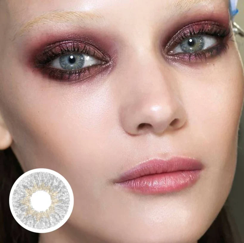 NATURAL GRAY Colored Contact Lenses - Roseibase