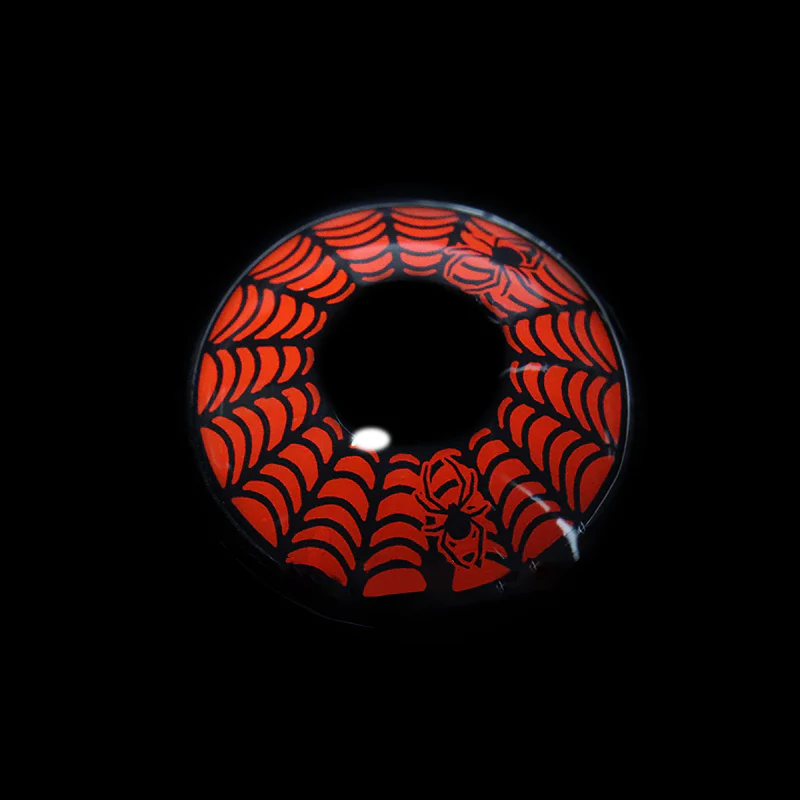 Halloween SpiderWeb Black Colored Contact Lenses - Roseibase