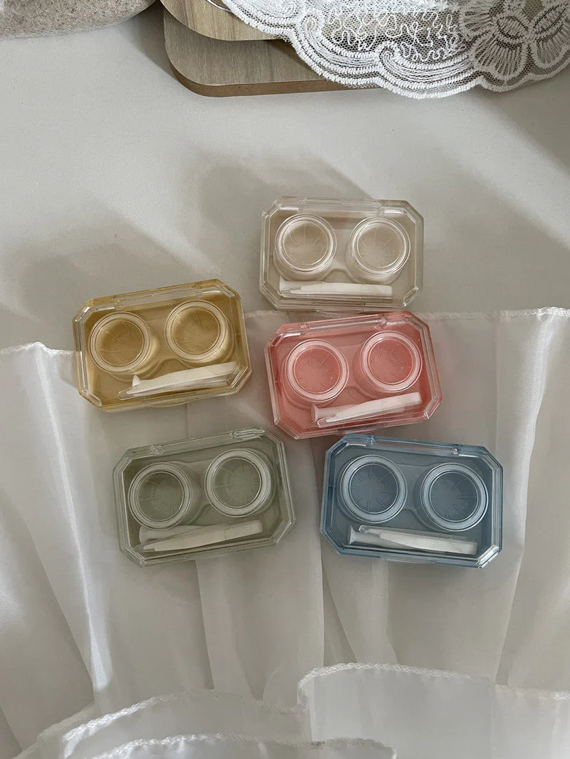 Mini Colored Contact Lens Case - Roseibase