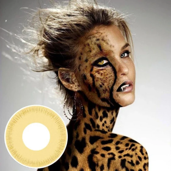 Cosplay Avatar yellow Colored Contact Lenses - Roseibase