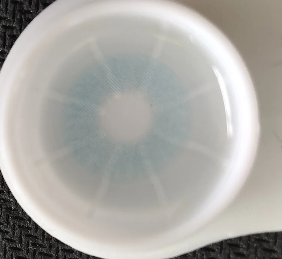 Matte Blue Colored Contact Lenses - Roseibase