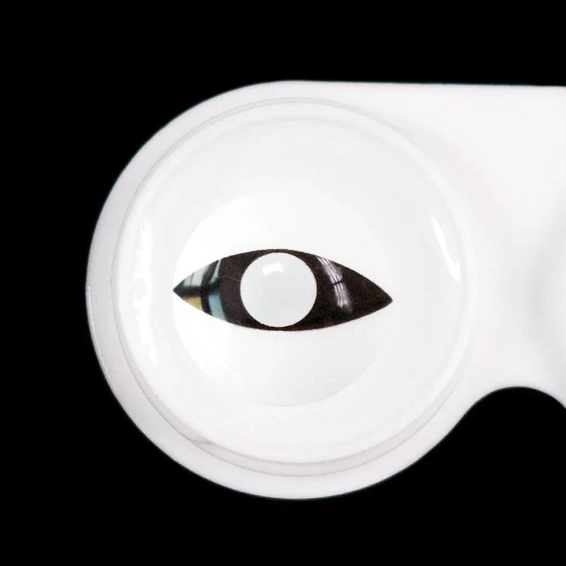 Halloween White Cat Eye Colored Contact Lenses - Roseibase