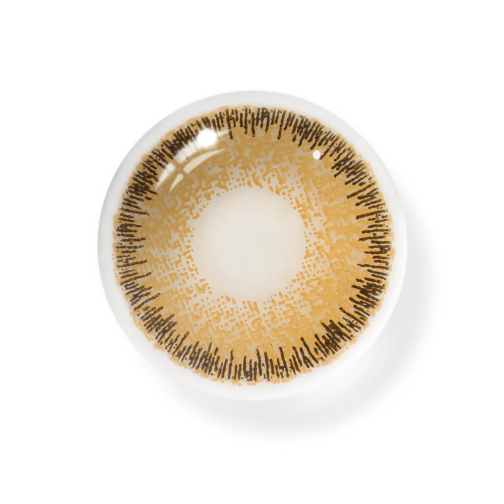 NATURAL COOL HAZEL Khaki Colored Contact Lenses - Roseibase