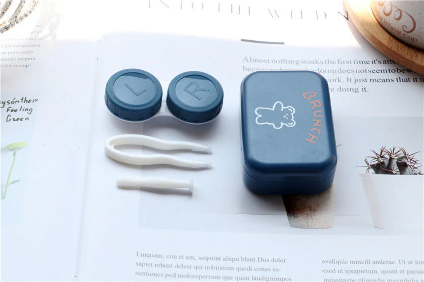 Cabinet Colored Contact Lens Case - Roseibase