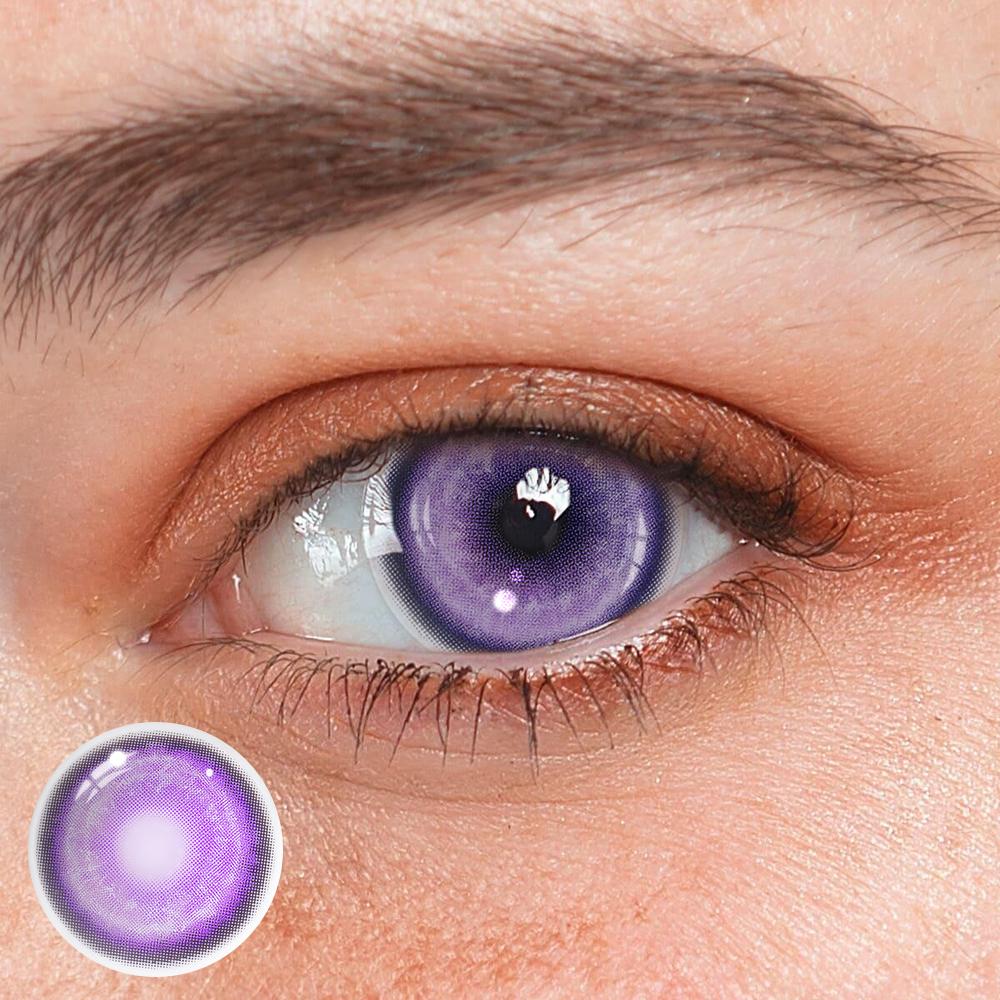 Cosplay KOI Purple Colored Contact Lenses - Roseibase