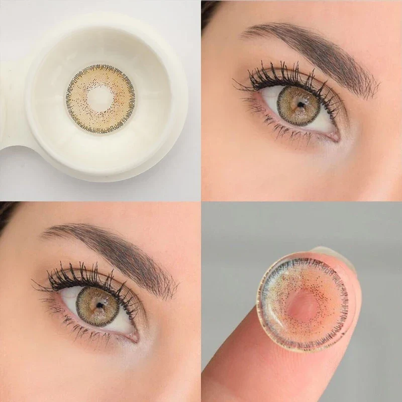 Natural Avela Brown Colored Contact Lenses - Roseibase