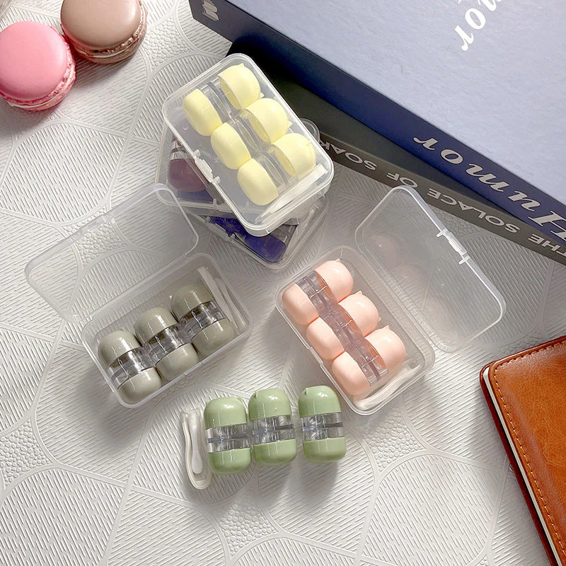 3 Pairs Colored Contact Lens Case - Roseibase