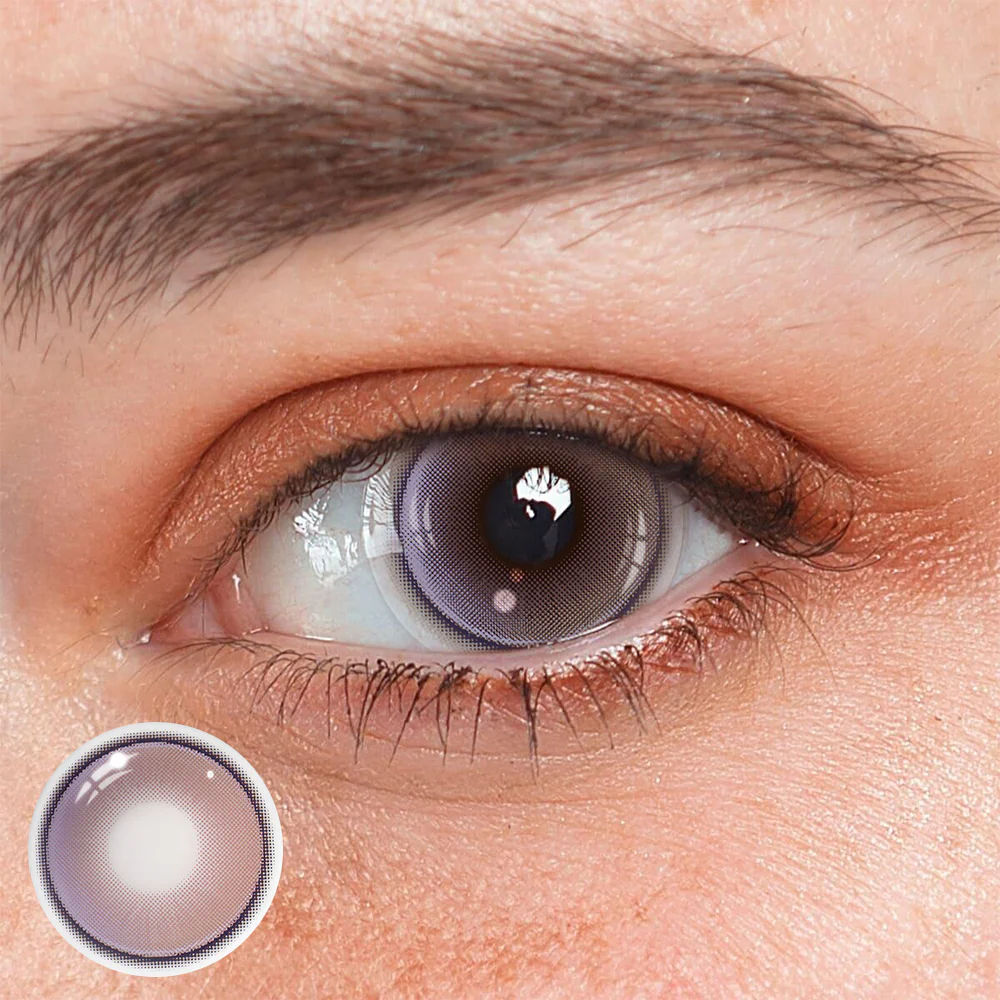 Aura Purple Colored Contact Lenses - Roseibase