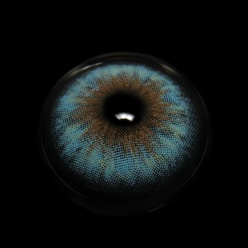 Cyrene Dark Blue Colored Contact Lenses - Roseibase