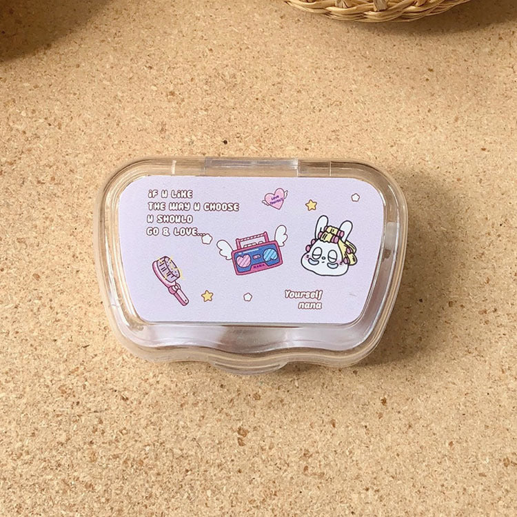 Cute Cartoon Colored Contact Lens Case - Roseibase