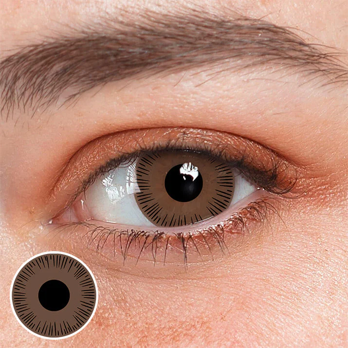 Bramble Light Brown Prosthetic Lenses - Roseibase