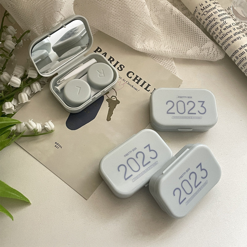 INS Fresh Literature Colored Contact Lens Case - Roseibase