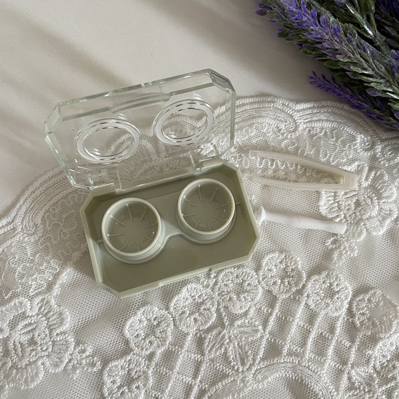 Mini Colored Contact Lens Case - Roseibase