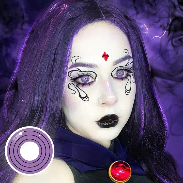 Cosplay NARUTO Rinnegan Purple Colored Contact Lenses - Roseibase