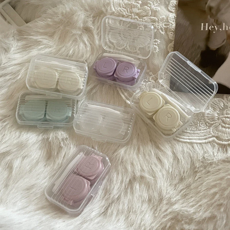 INS like Fish Transparent Simple Colored Contact Lens Case - Roseibase