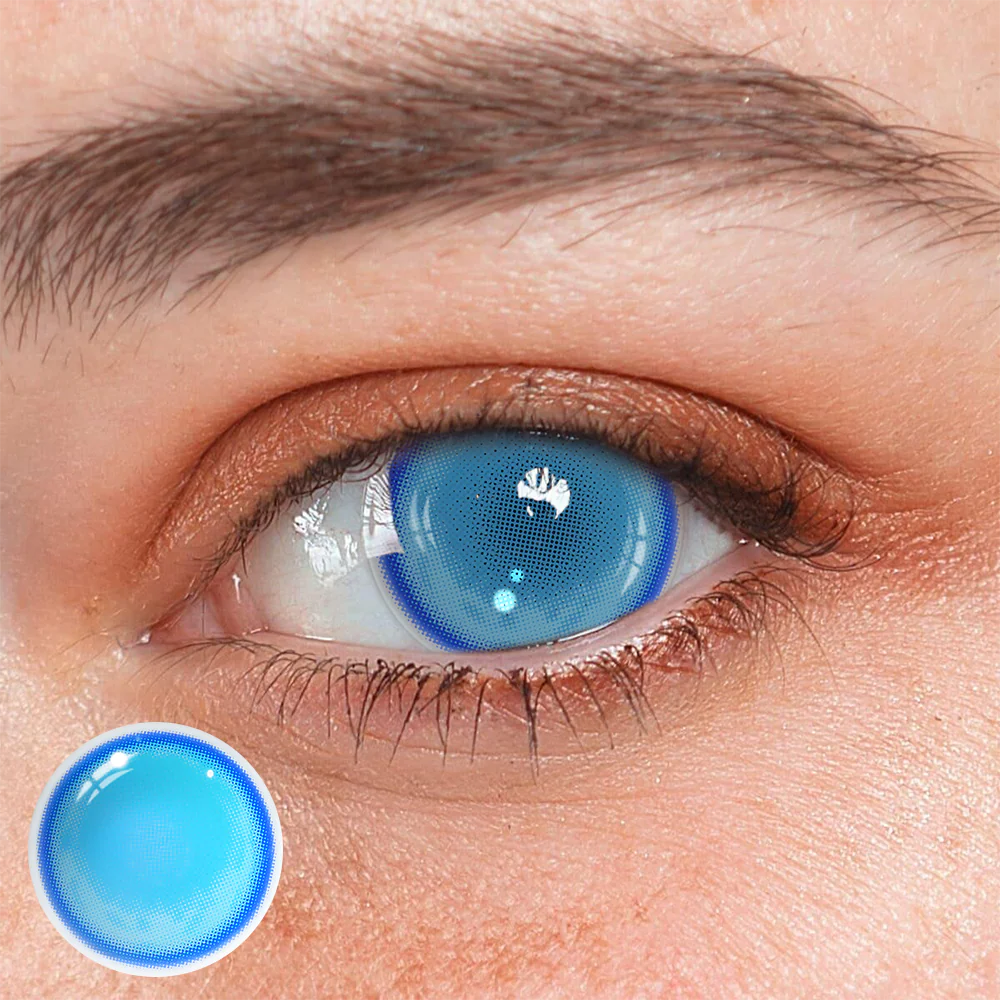 Cosplay Fairy Blue Colored Contact Lenses - Roseibase