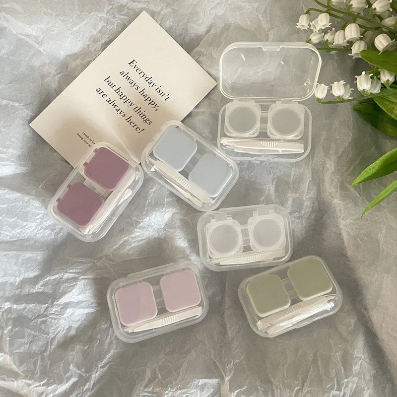 Like Fish Ins Style Colored Contact Lens Case - Roseibase