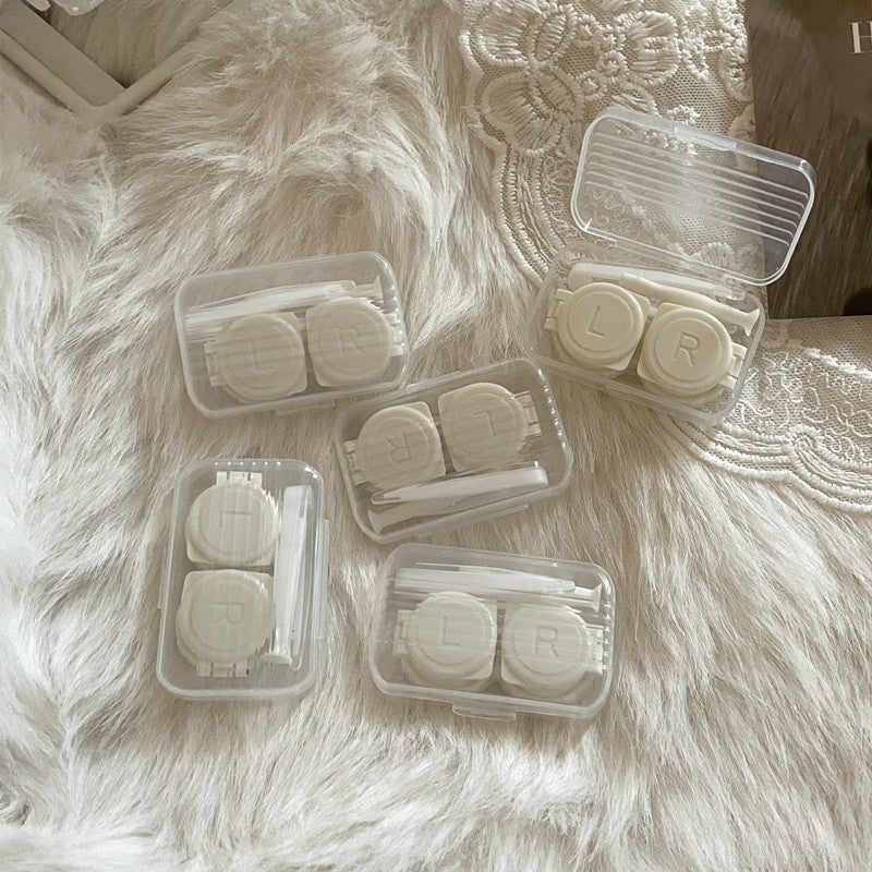 INS like Fish Transparent Simple Colored Contact Lens Case - Roseibase