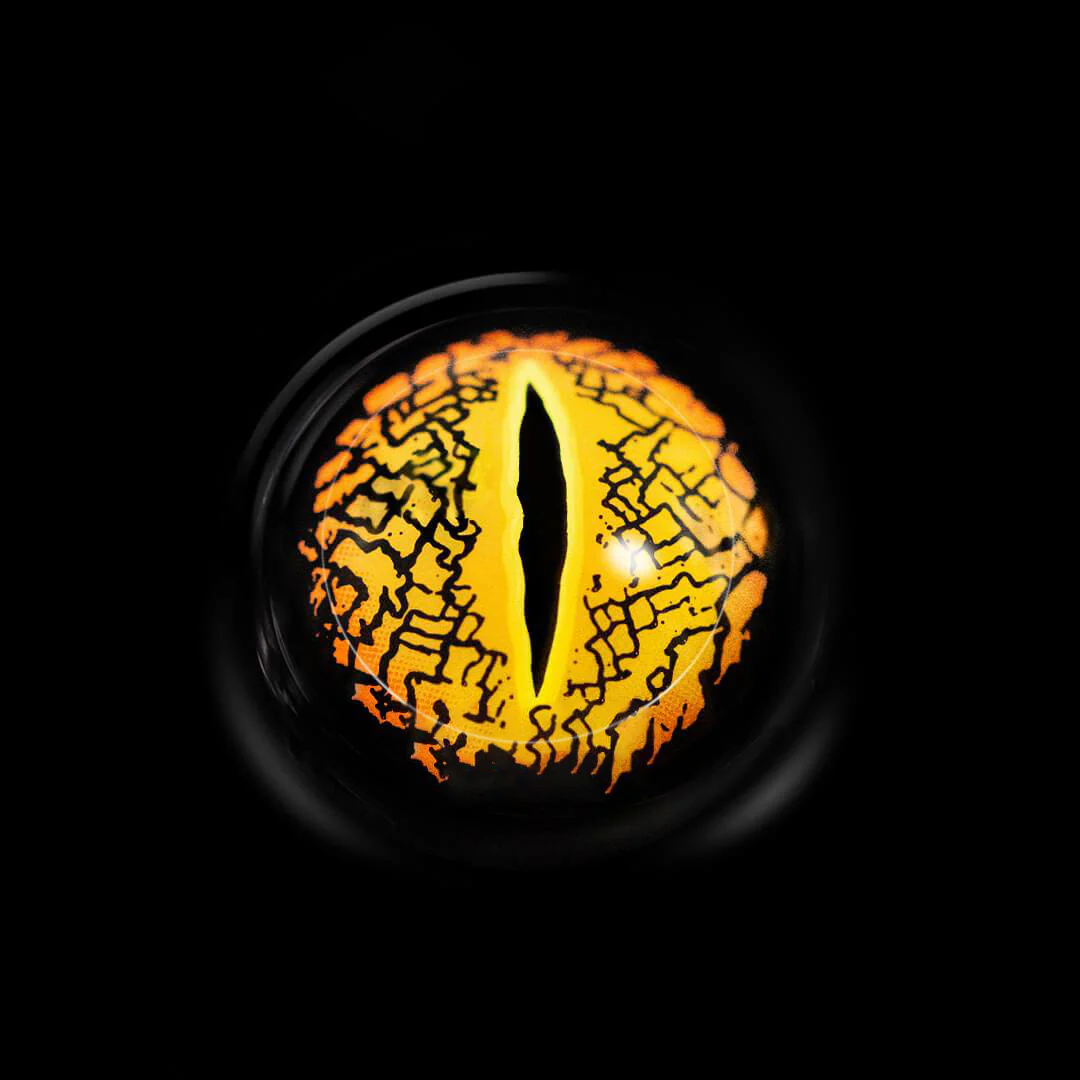 Halloween LizardEye Brown Colored Contact Lenses - Roseibase