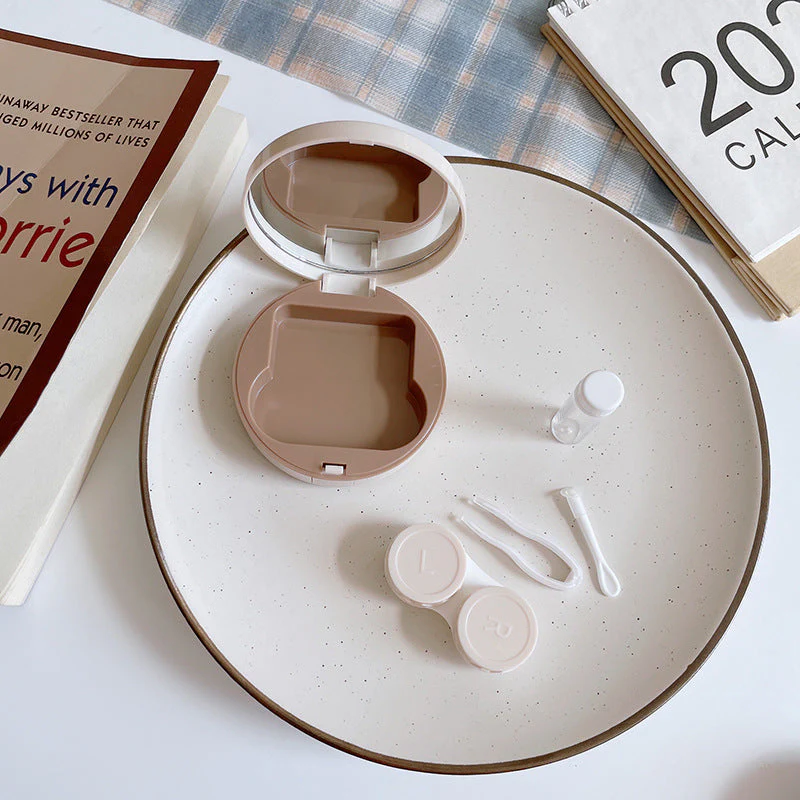 Cute Puppy Colored Contact Lens Case - Roseibase