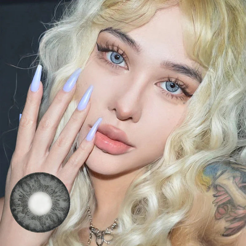 Cocktail Vesper Martini Gray Colored Contact Lenses - Roseibase