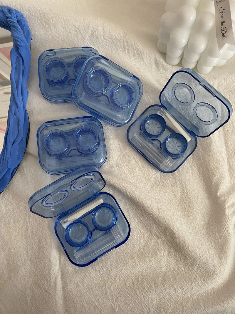 Elegant Colored Contact Lens Case - Roseibase