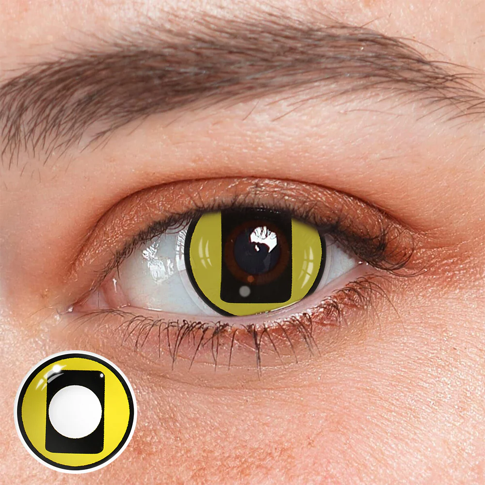 Cosplay Circus Yellow Colored Contact Lenses - Roseibase
