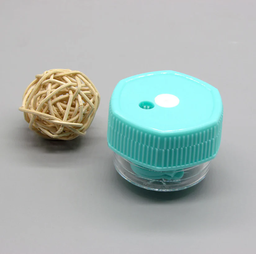 Manual rotary cleaning Multicolor Colored Contact Lens Case - Roseibase