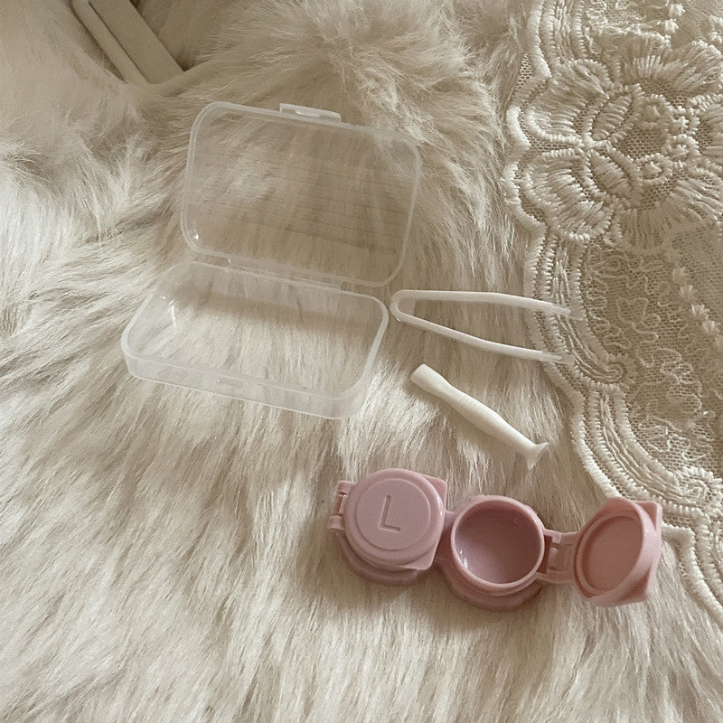 INS like Fish Transparent Simple Colored Contact Lens Case - Roseibase