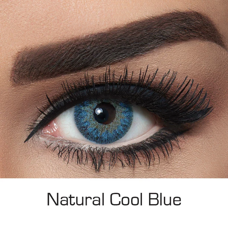 NATURAL COOL BLUE Colored Contact Lenses - Roseibase