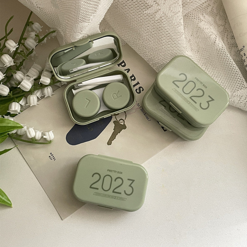 INS Fresh Literature Colored Contact Lens Case - Roseibase